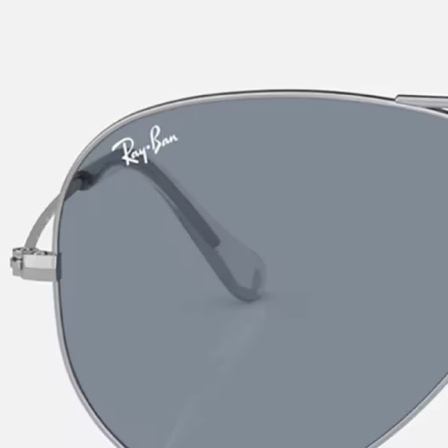 Ray Ban 5612 Aviator Sunglasses Silver Mainline Menswear